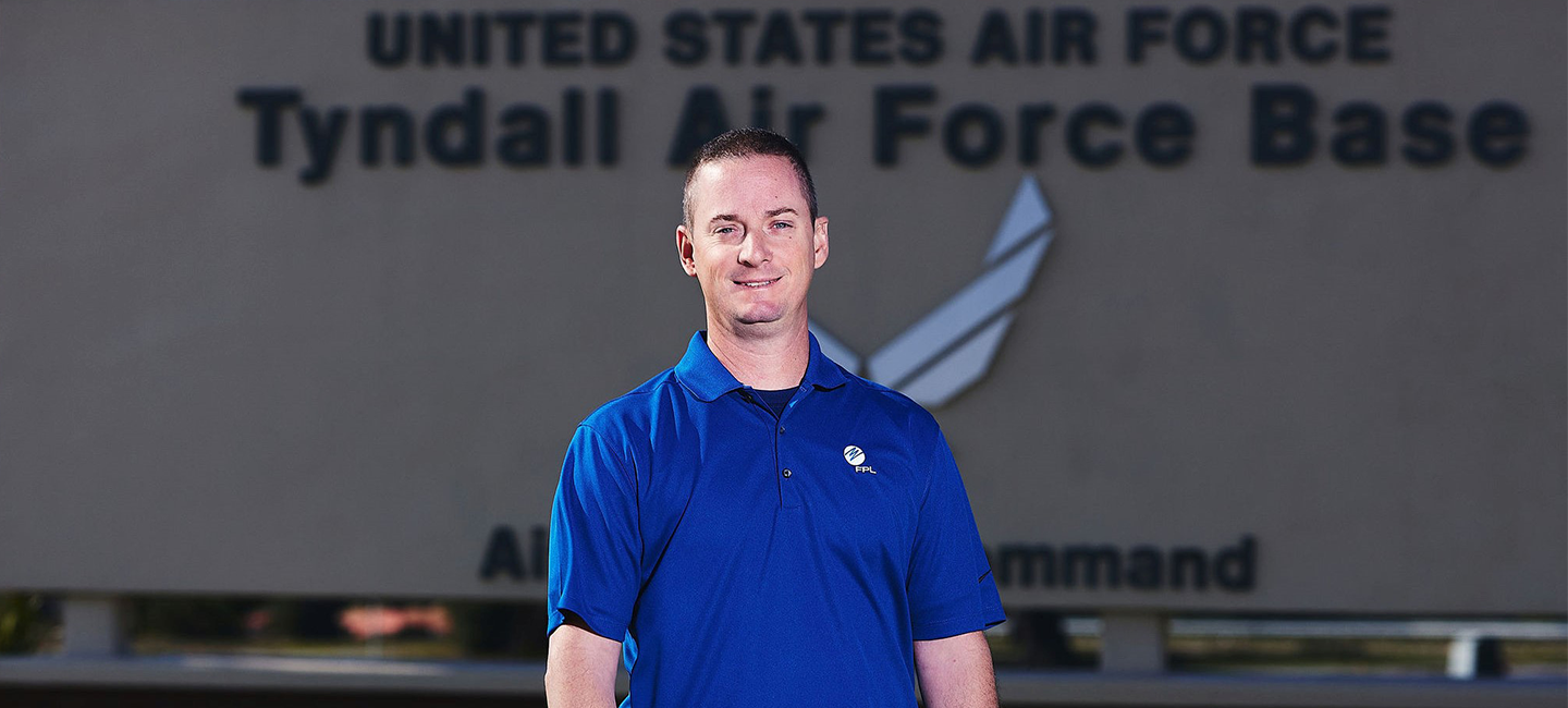 Chris Vick senior is a customer advisor for all military bases in Northwest Florida